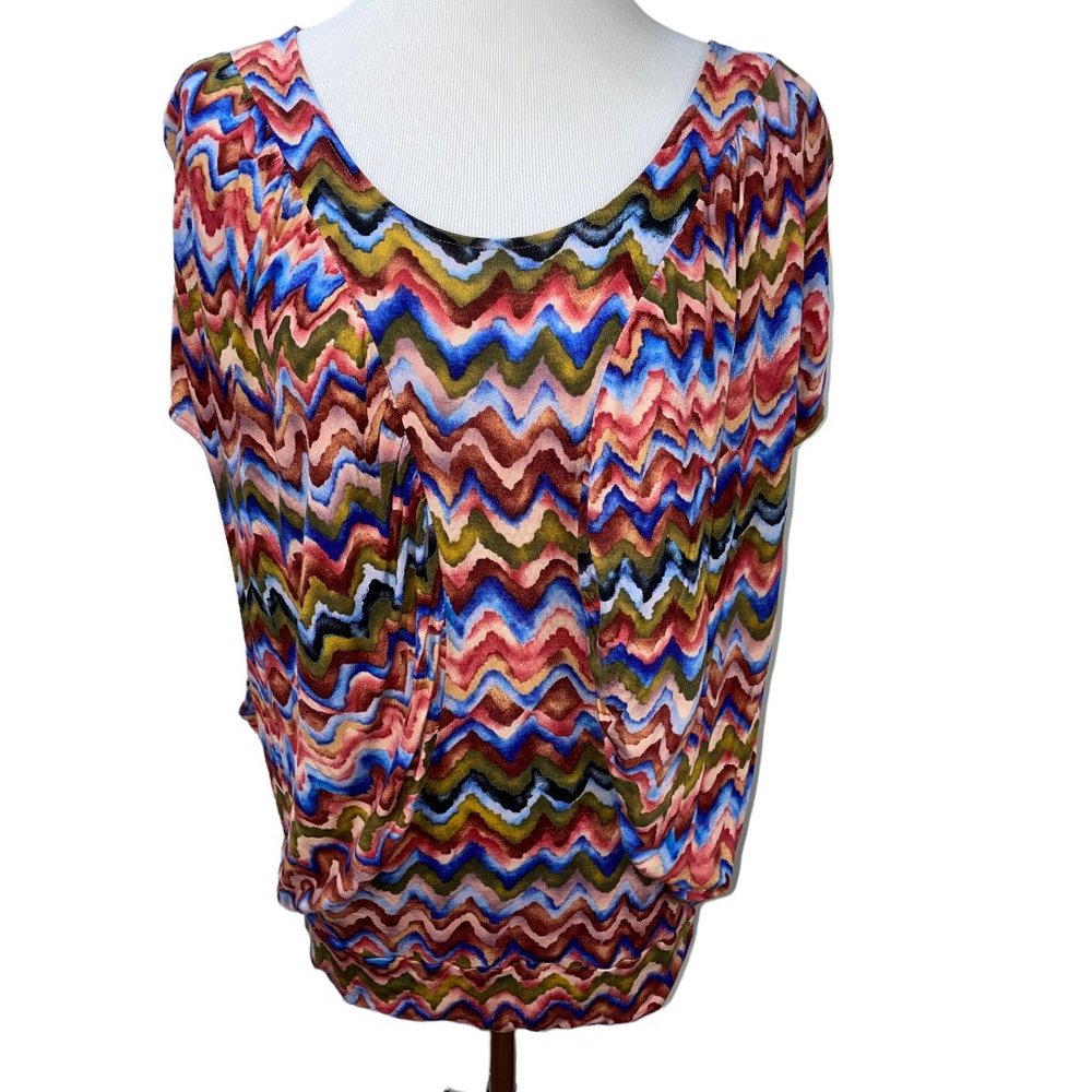 New The Podolls Flattering Ruched Striped Oversized Knit Top Anthropologie Tunic